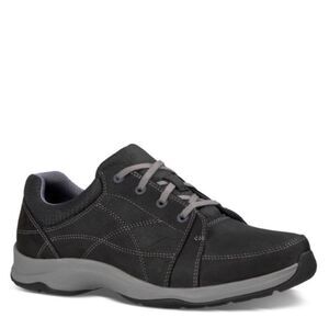 AHNU TARAVAL Waterproof Leather Non Marking Black Lace Up Sneakers Shoes